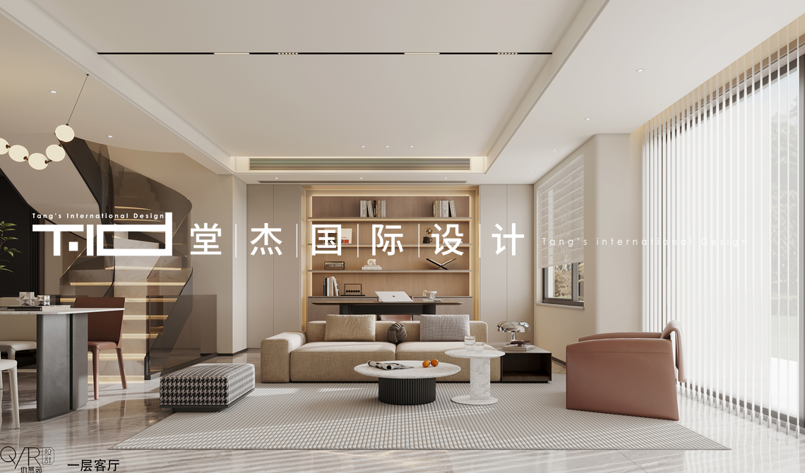 现代风格-融创壹号院-别墅下叠-200平-装修效果图装修-别墅-现代简约