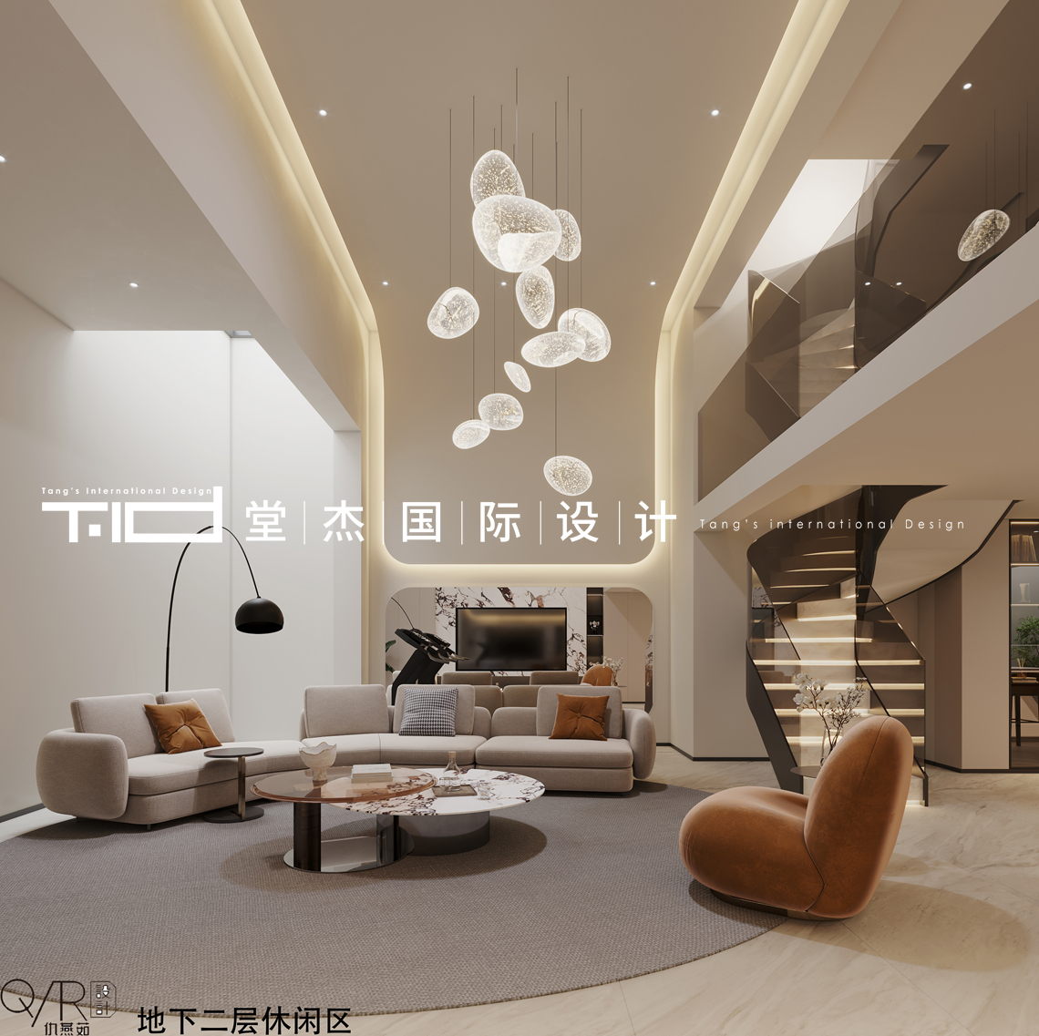 现代风格-融创壹号院-别墅-262平-装修效果图装修-别墅-现代简约