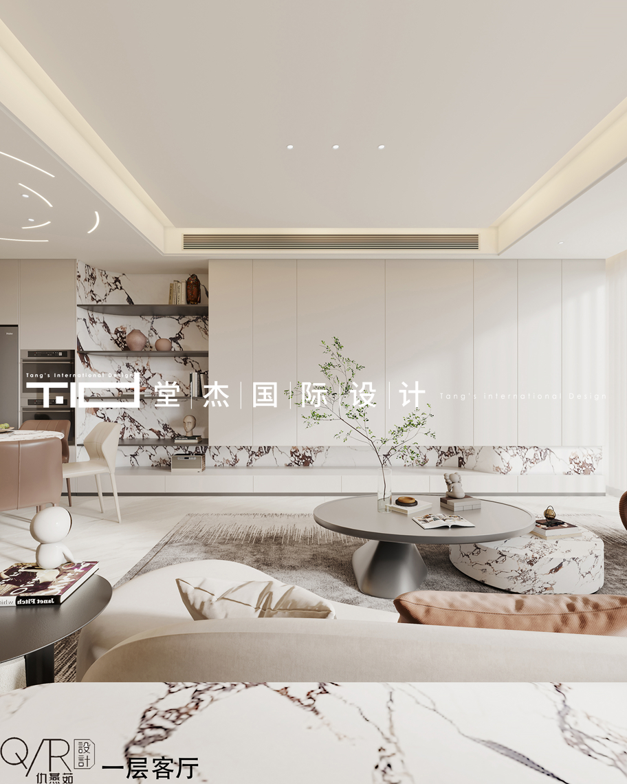 现代风格-融创壹号院-别墅-262平-装修效果图装修-别墅-现代简约