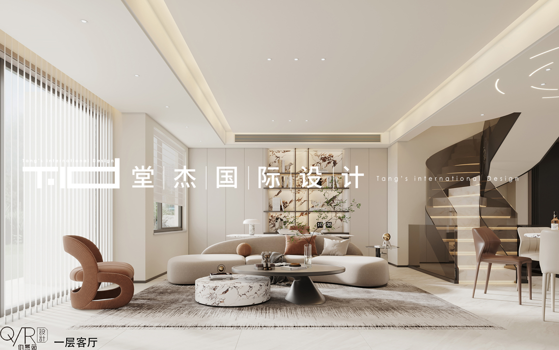 现代风格-融创壹号院-别墅-262平-装修效果图装修-别墅-现代简约