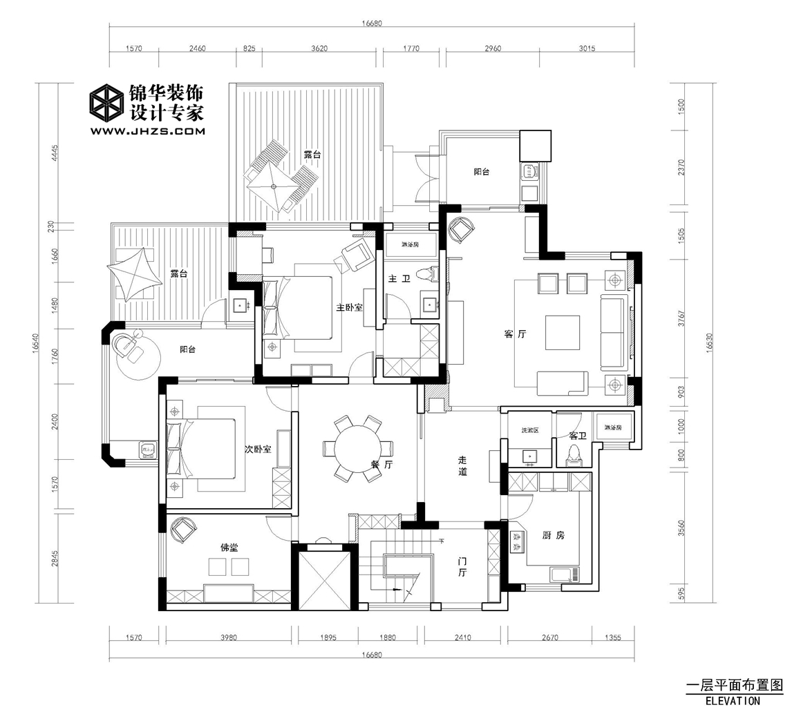 万悦城3号楼 270㎡  新中式装修-别墅-新中式