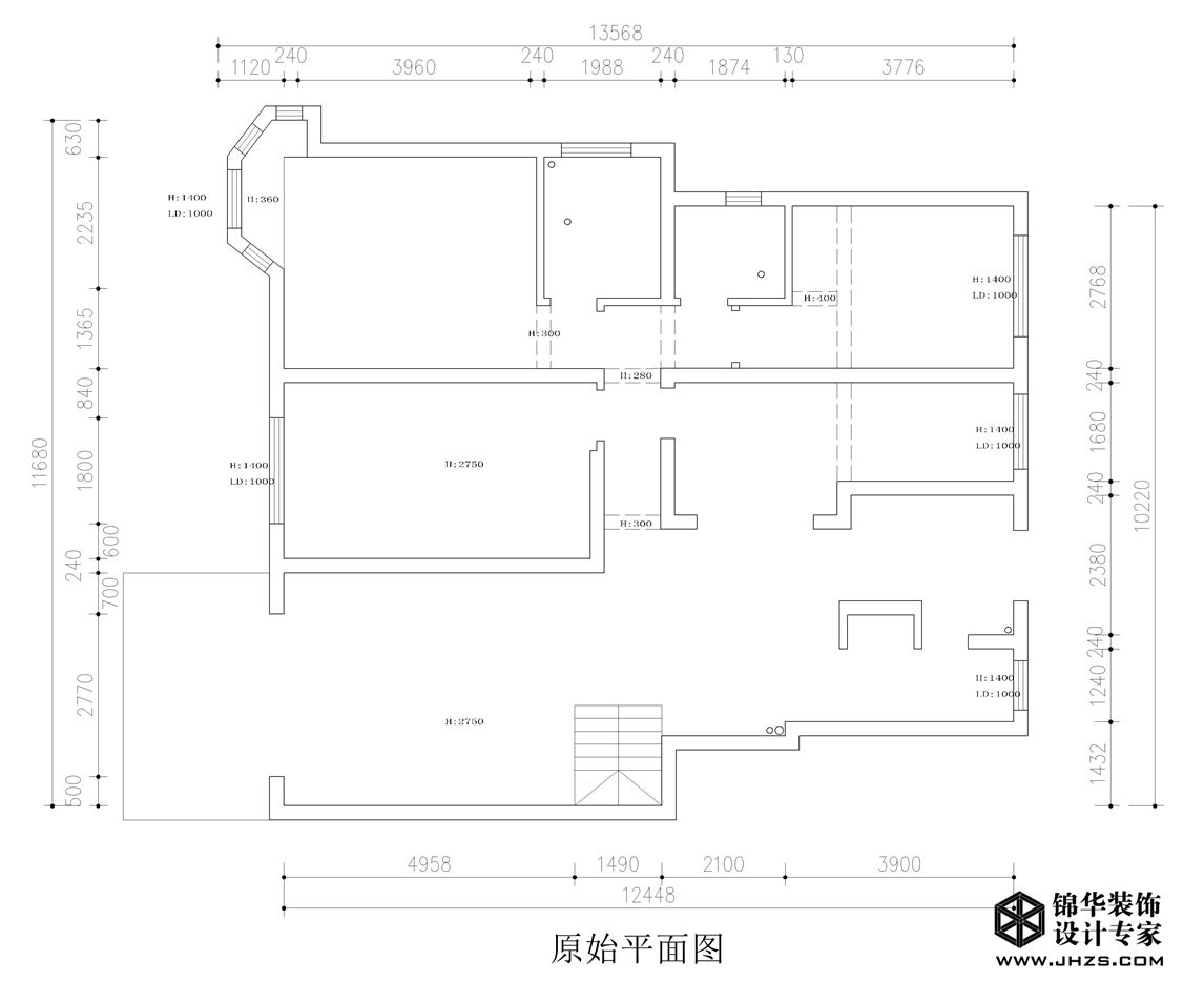 新中式风格-万悦城-三室两厅-190㎡装修-三室两厅-新中式