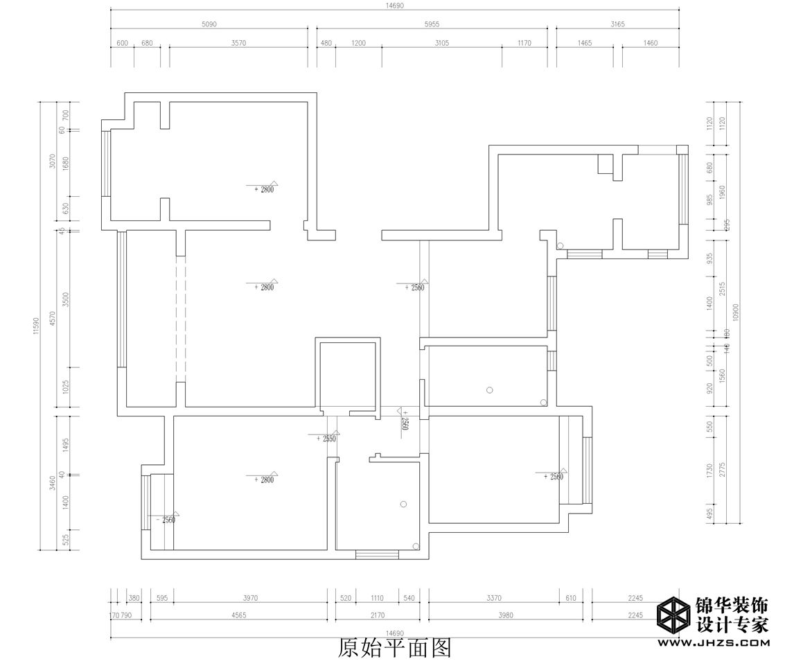 北欧-边城世家-三室两厅-100平米南京装修效果图-南京锦华装饰