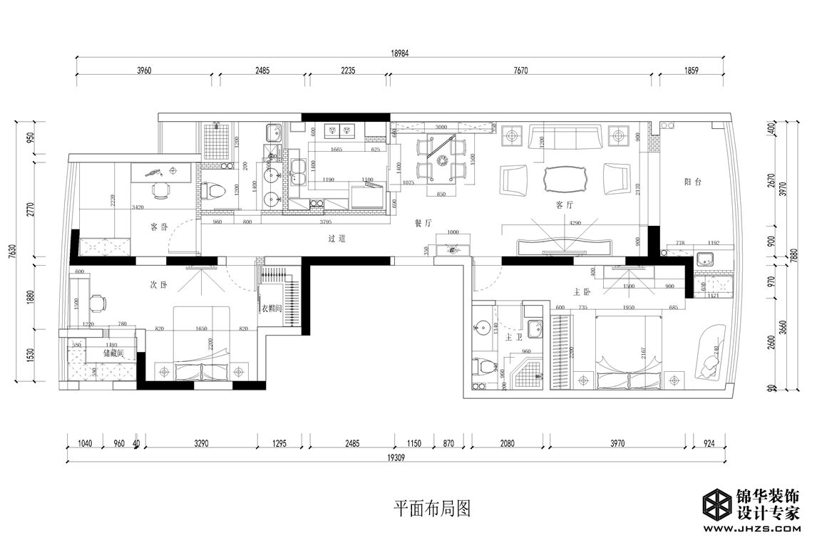 新中式-苏宁尊悦府邸-三室两厅-157㎡装修-三室两厅-新中式