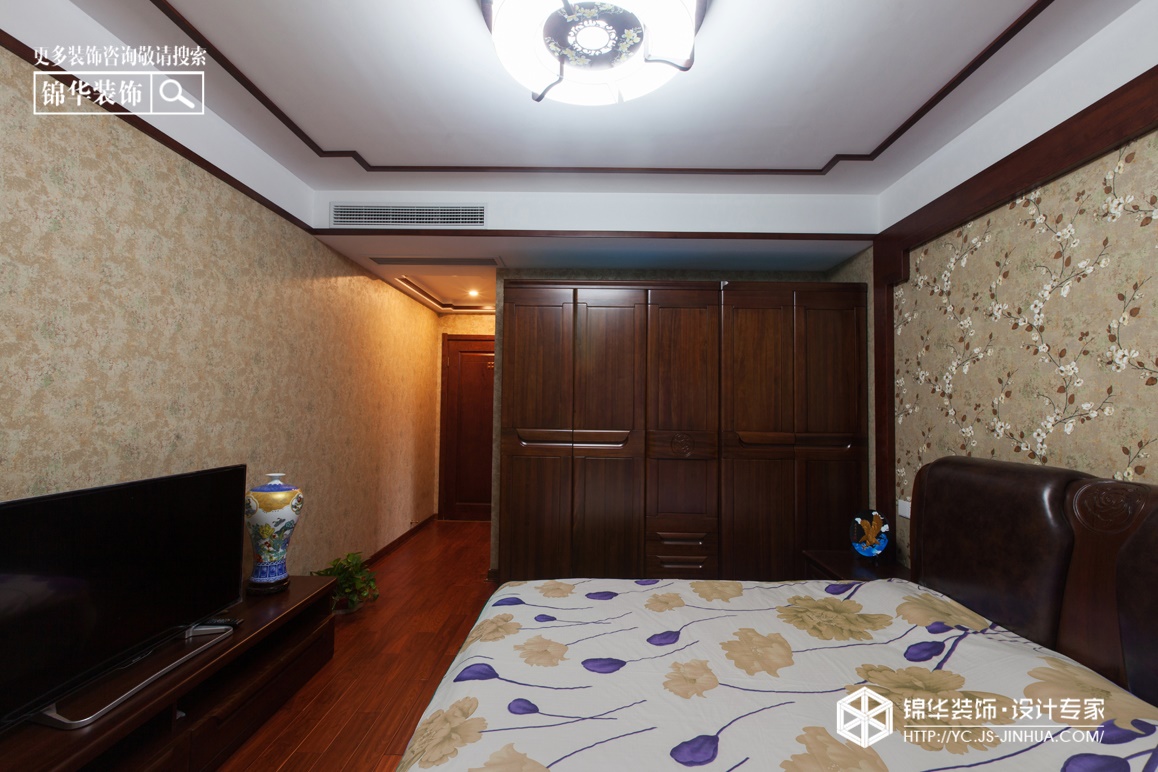 新中式风格-悦龙湾-大平层-160㎡装修实景效果图装修-四室两厅-新中式