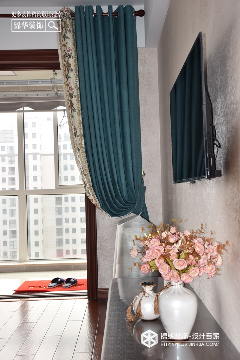 新中式风格-香苑西园-平层-172㎡装修实景效果图装修-三室两厅-新中式