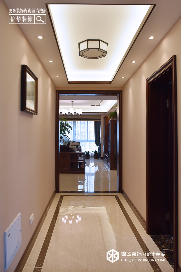 新中式风格-香苑西园-平层-172㎡装修实景效果图装修-三室两厅-新中式