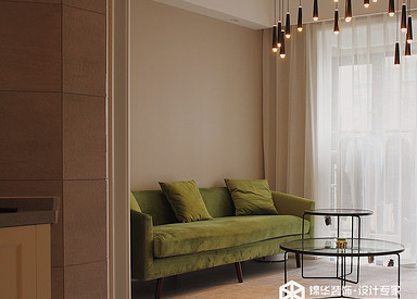 现代风格-凤鸣缇香—两室一厅-98㎡装修实景效果图