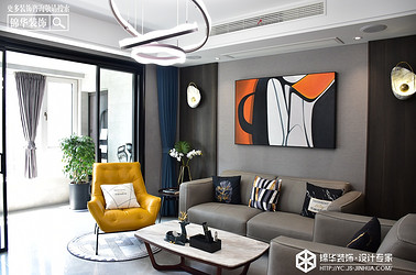 现代简约-悦达·悦珑湾-三室两厅-130㎡装修实景效果图