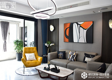 现代简约-悦达·悦珑湾-三室两厅-130㎡装修实景效果图