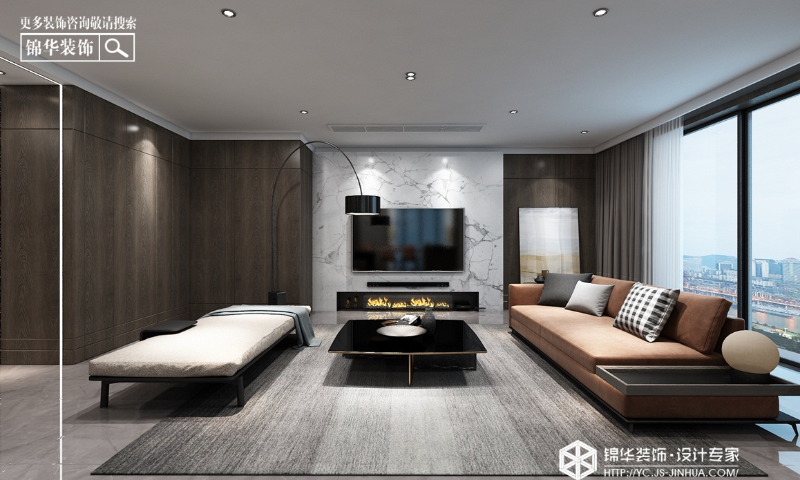 现代简约-紫缘公寓-平层-260㎡装修实景效果图装修-大户型-现代简约