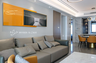 现代风格-龙泊湾-三室两厅-144㎡装修实景效果图