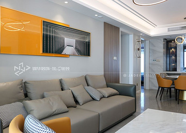 现代风格-龙泊湾-三室两厅-144㎡装修实景效果图