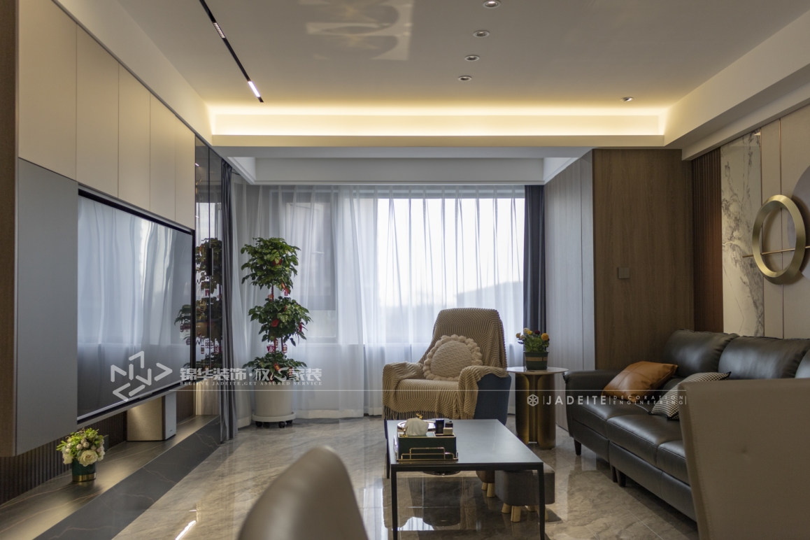 现代简约-钱江绿洲-三室两厅-133㎡装修实景效果图