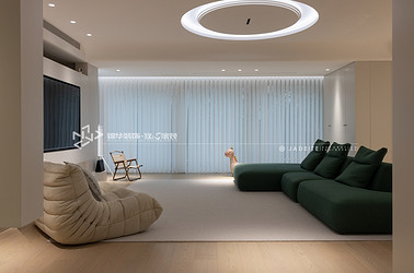 现代极简-中海万锦公馆-复式-238㎡装修实景效果图