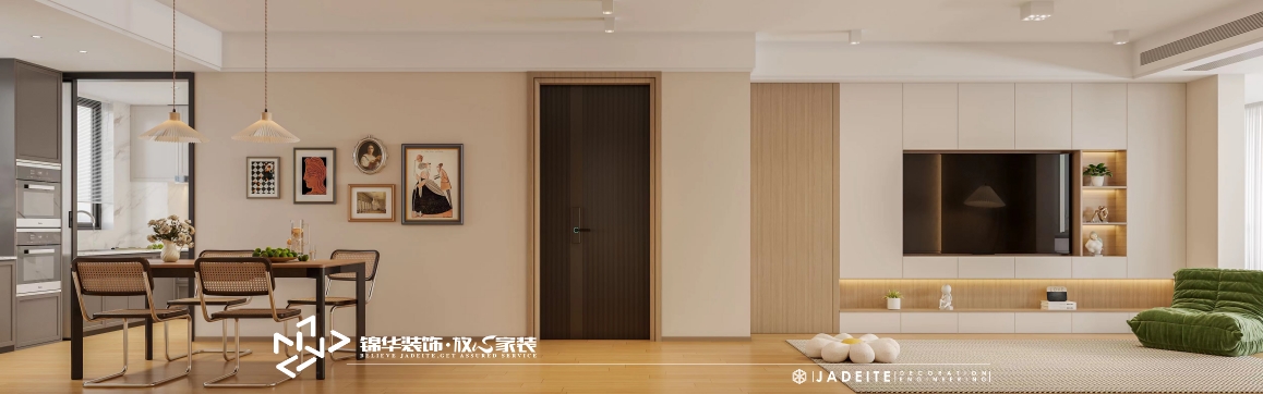 现代风格-京师学院山-三室两厅-140㎡装修实景效果图装修-三室两厅-现代简约