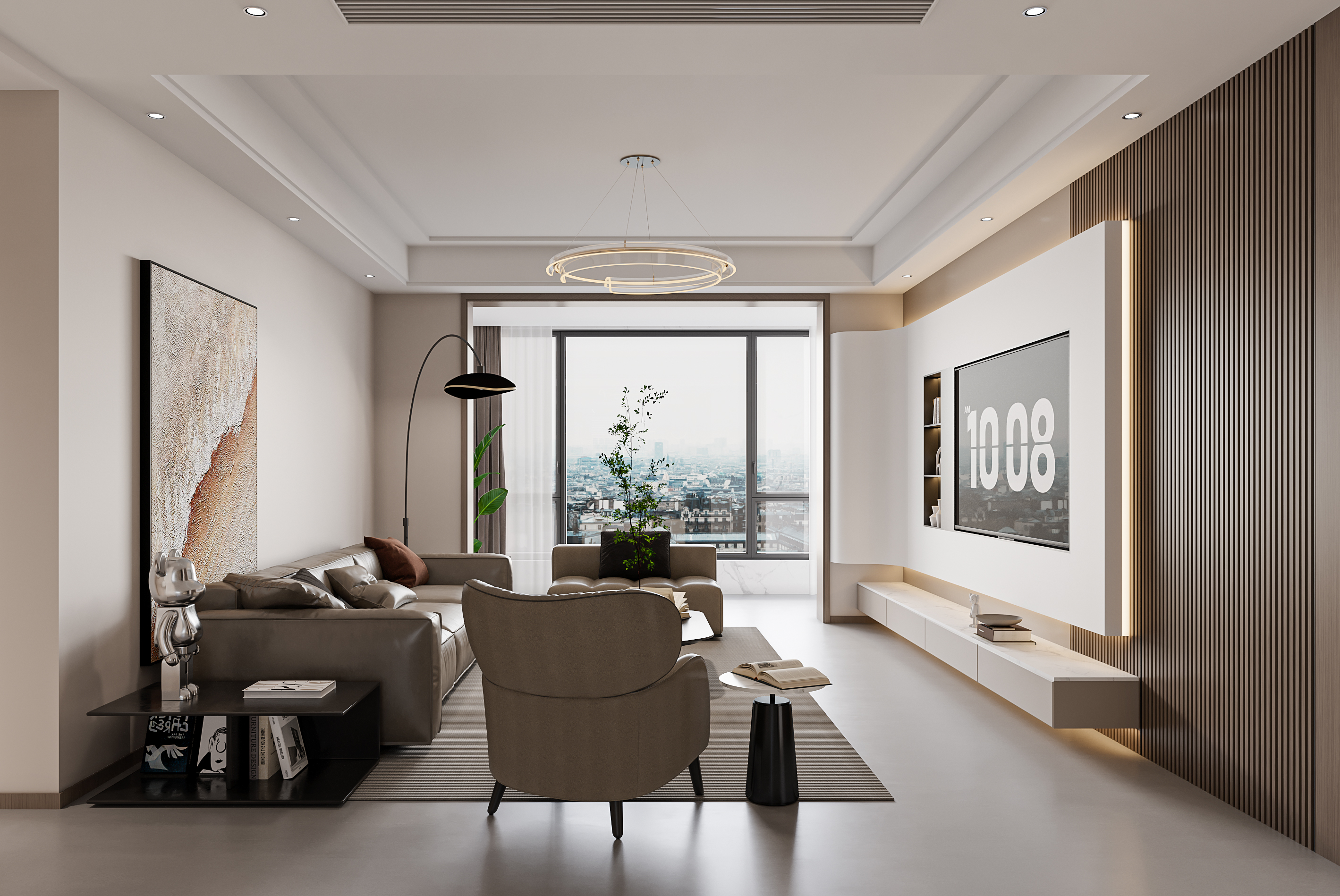 现代风格-悦珑湾-四室两厅-170㎡装修实景效果图