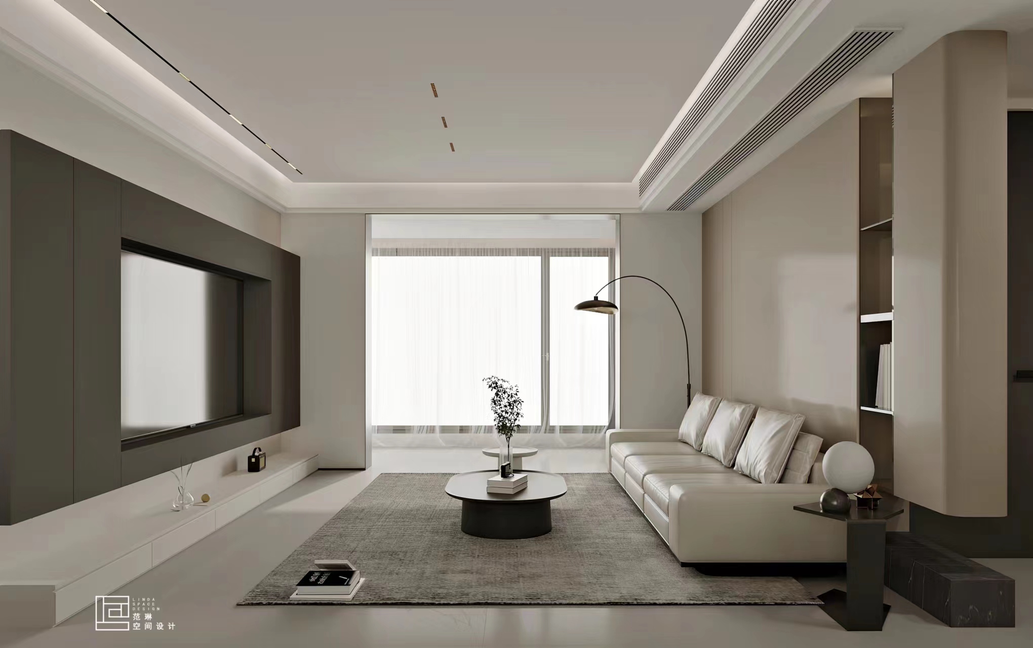 现代风格-中海万锦园-四室两厅-165㎡装修实景效果图