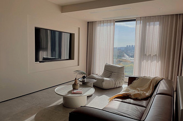 现代风格-悦珑湾-三室两厅-120㎡装修实景效果图