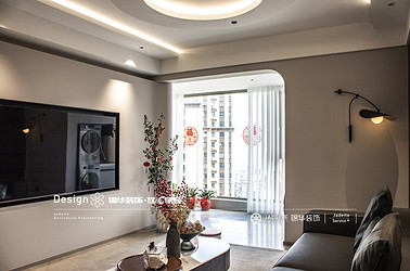 现代风格-香城云开-三室两厅-120㎡装修实景效果图