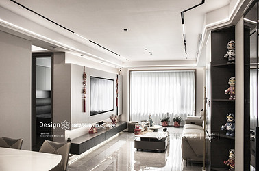 现代风格-中海华樾-三室两厅-109㎡装修实景效果图