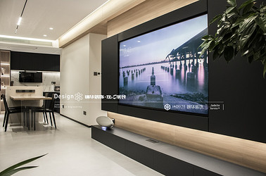 现代简约-中海九樾-三室两厅-120㎡装修实景效果图