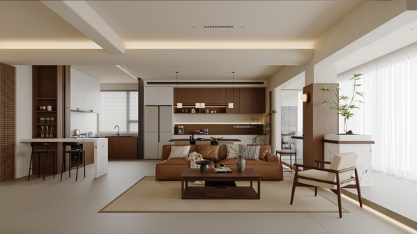 婵意中式-碧桂园凤凰城-叠墅-300㎡装修实景效果图