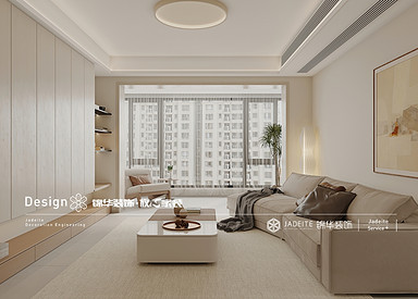 现代简约-悦澜湾-三室两厅-120㎡装修实景效果图