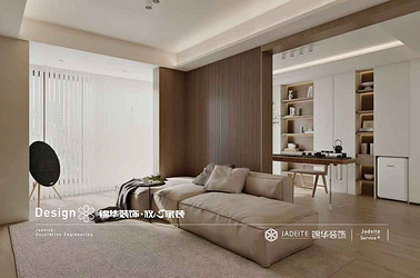 现代简约-淞江府-三室两厅-110㎡装修实景效果图