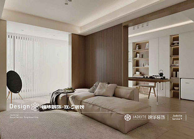 现代简约-淞江府-三室两厅-110㎡装修实景效果图