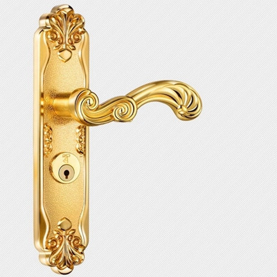 金色-欧式门锁