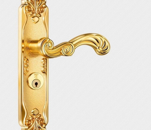 金色-欧式门锁