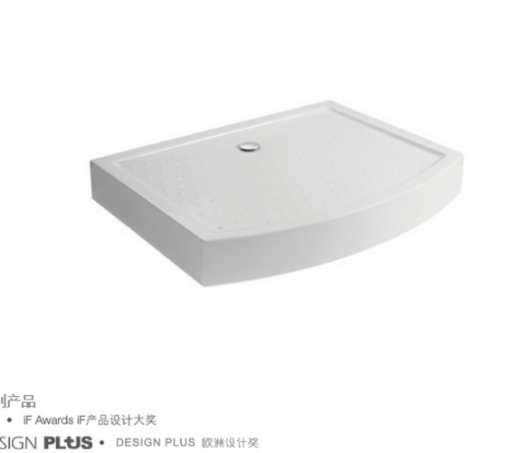 艾迪珂长弧型淋浴盆