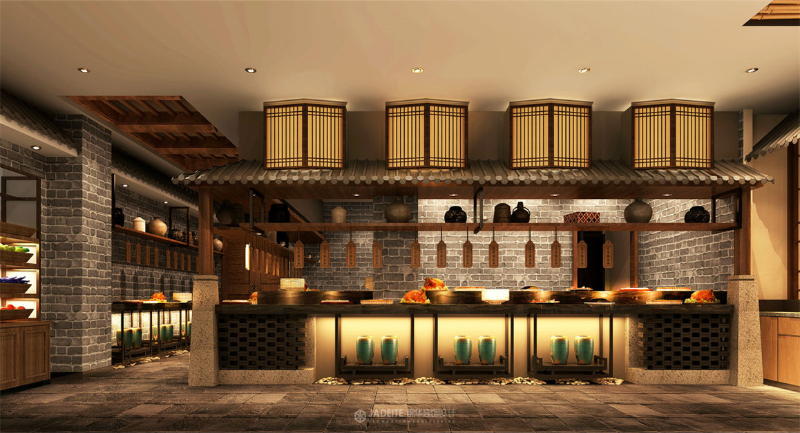 中式酒店 1000㎡ 新中式装修-别墅-新中式