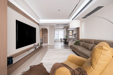 现代简约-吴中豪景华庭140㎡- 三室两厅装修案例