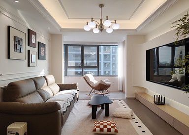 现代简约-桂语朝阳109㎡- 三室两厅装修案例