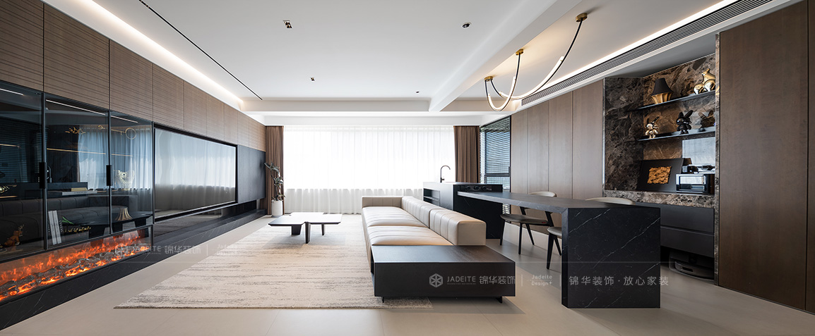 意式极简-建发御龙湾140㎡- 三室两厅装修案例装修-三室两厅-极简