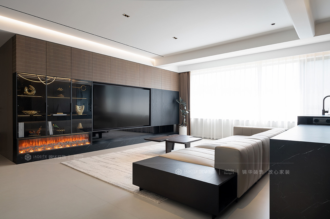 意式极简-建发御龙湾140㎡- 三室两厅装修案例装修-三室两厅-极简