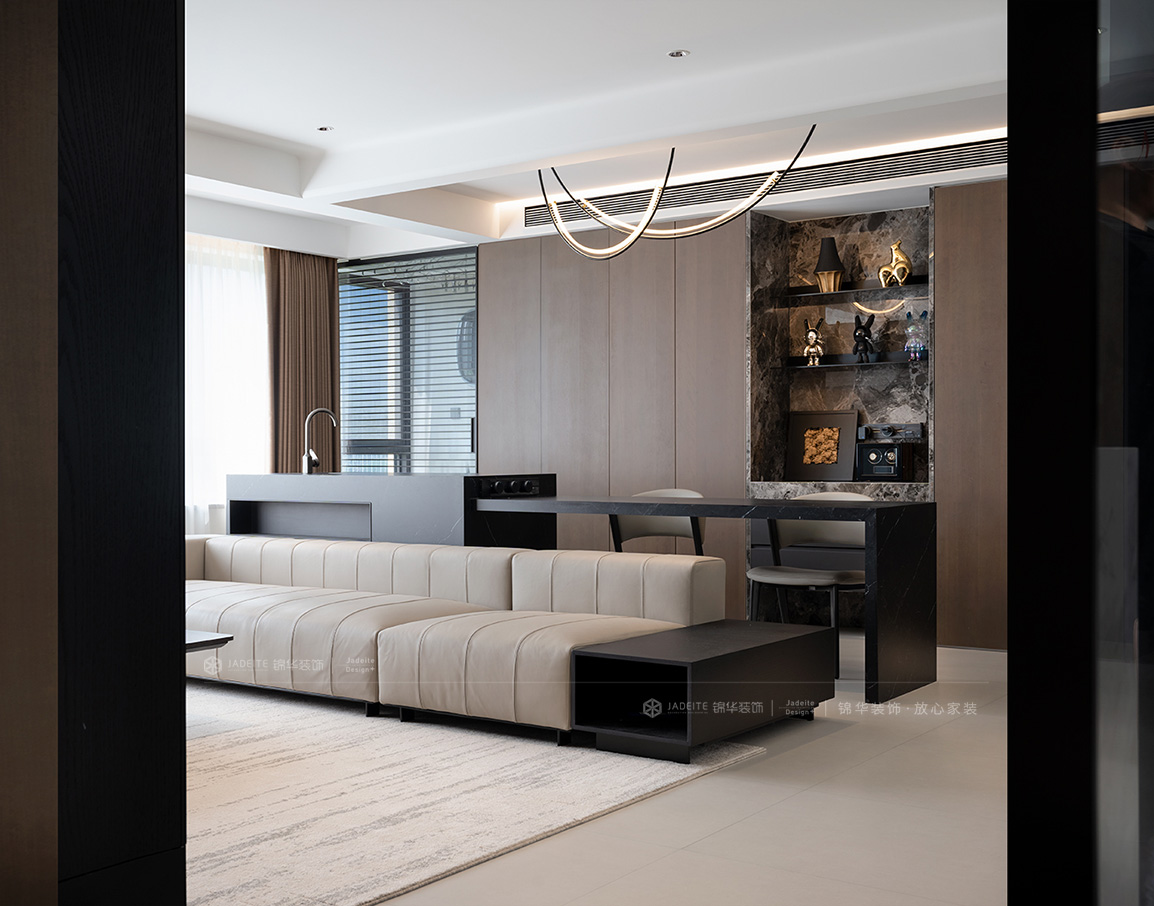 意式极简-建发御龙湾140㎡- 三室两厅装修案例装修-三室两厅-极简