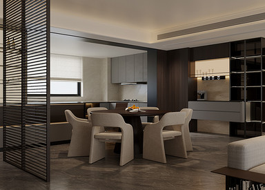 意式极简-华润澐璟230㎡- 四室两厅装修案例