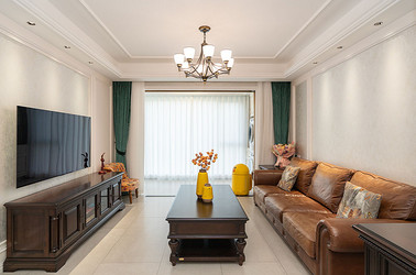 简约美式-金茂府140㎡- 三室两厅装修案例