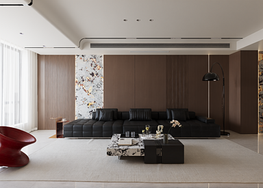 金通玫瑰园142平-现代意式-装修实景