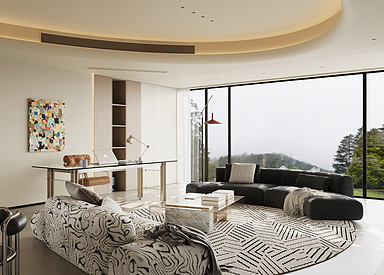 中海江山望-现代奶油风-装修案例