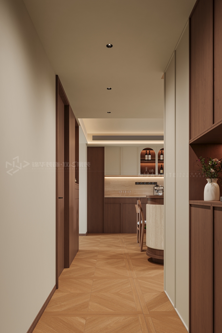 金通玫瑰园122平-中古风-装修实景装修-三室两厅-中古