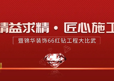 精益求精·匠心施工暨2024年7月锦华装饰集团苏南大区66红钻工程大比武