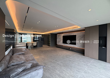 意式风格-御湖境-三室两厅一厨三卫-179㎡-装修实景图
