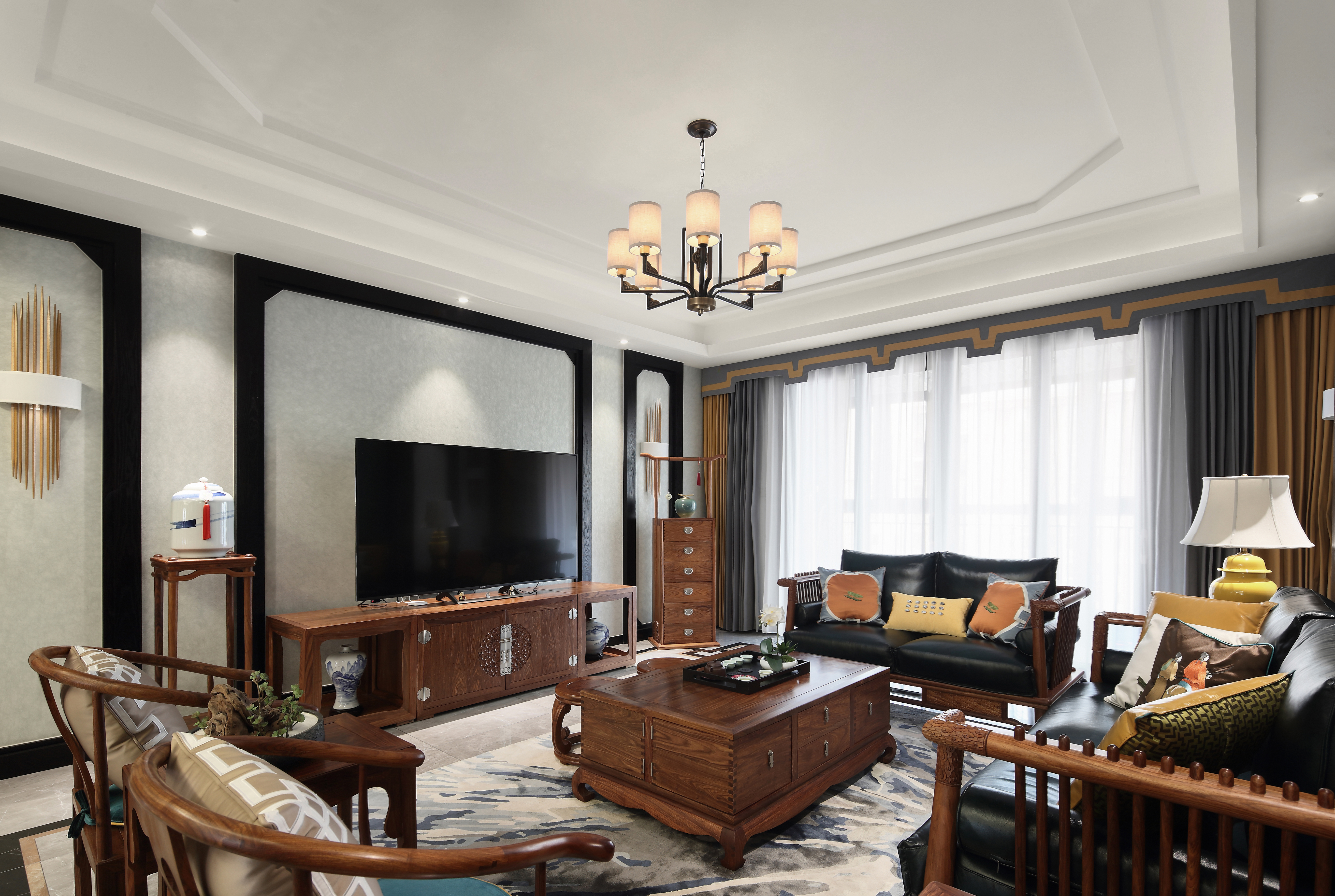 雅居乐265平新中式风格实景图