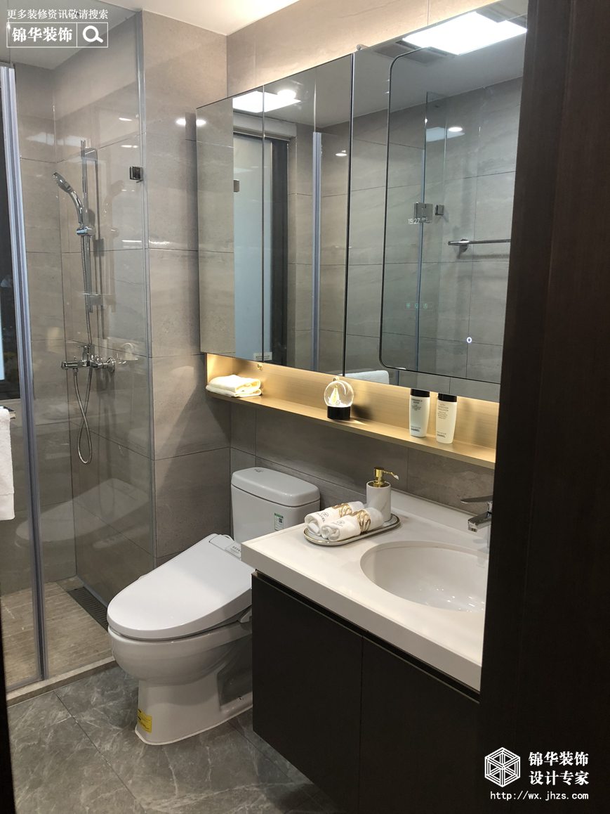 现代轻奢-碧桂园-四室两厅-140平-卫生间-装修实景效果图   