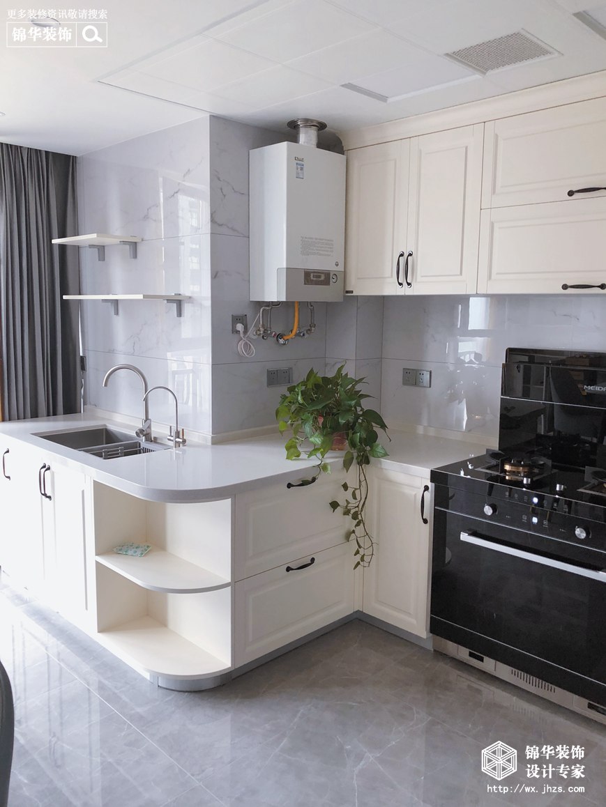 现代轻奢-碧桂园-四室两厅-140平-厨房-装修实景效果图   