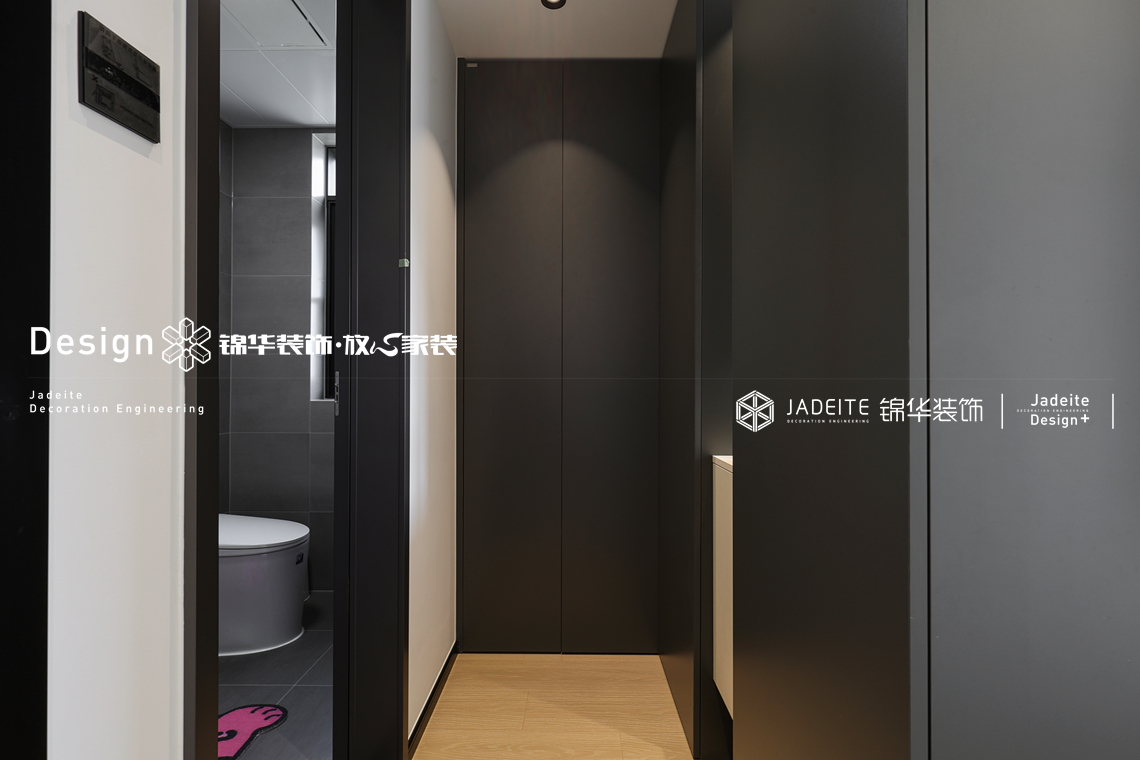 意式黑白灰-中铁彩乐居-三室两厅两卫-125㎡-装修实景图装修-三室两厅-现代简约